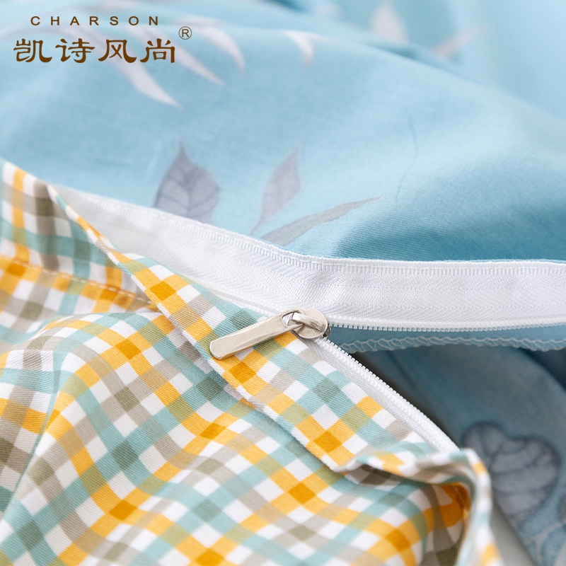 凯诗风尚(CHARSON) 四件套 苏宁自营 小清新新品全棉印花四件套床上用品纯棉双人被套床单式床品1.5m1.8m床