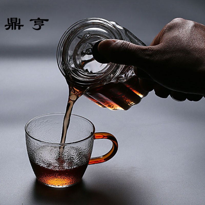 鼎亨耐热日式锤纹玻璃壶泡茶煮茶两用小青柑壶花茶普洱茶壶功夫茶