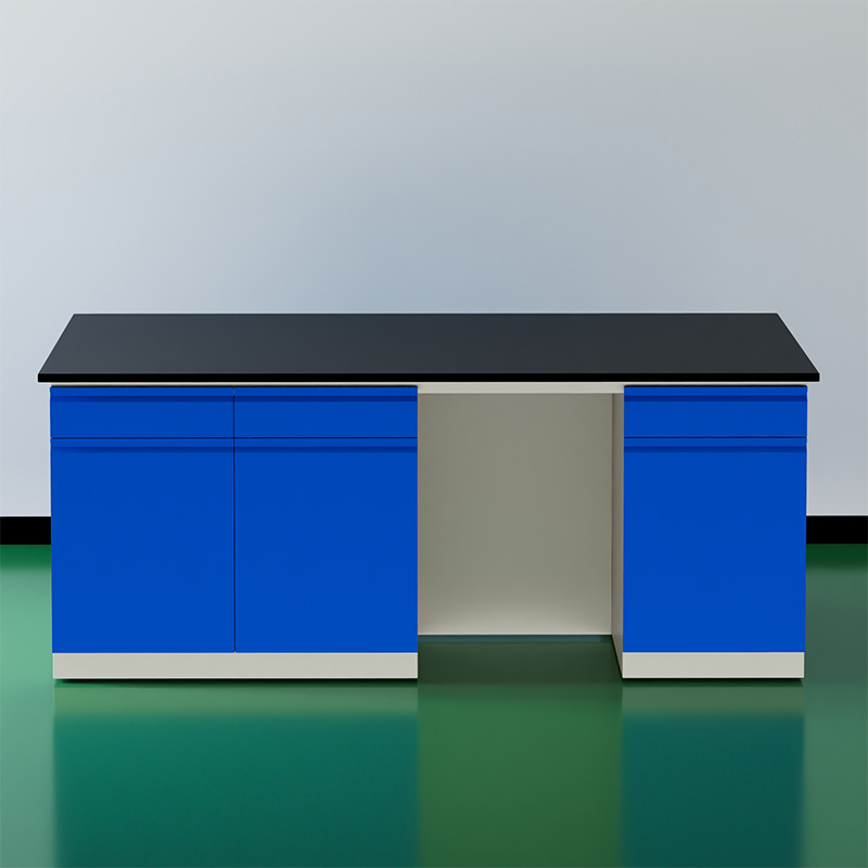 臻远 ZY5052713 实验台实验室 工作台实验桌操作台 全钢深蓝2米中央台高清大图