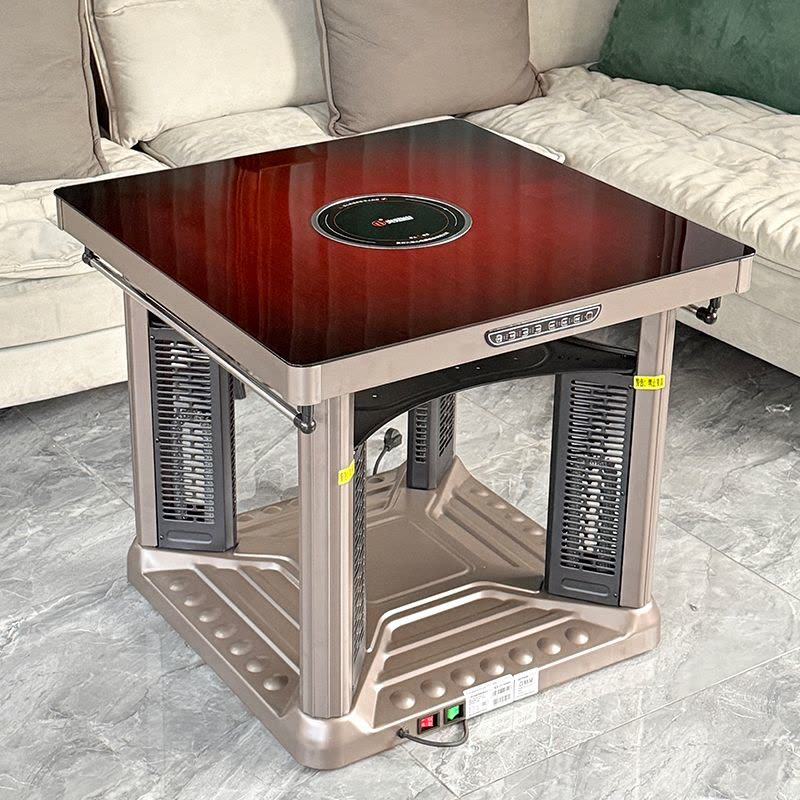 火焰山电暖桌取暖桌四面取暖烤火桌家用四面取暖炉图片