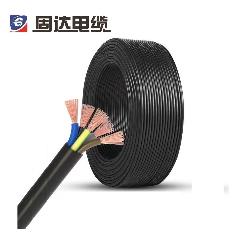 固达电缆 阻燃软护套线ZR-RVV3+2米高清大图