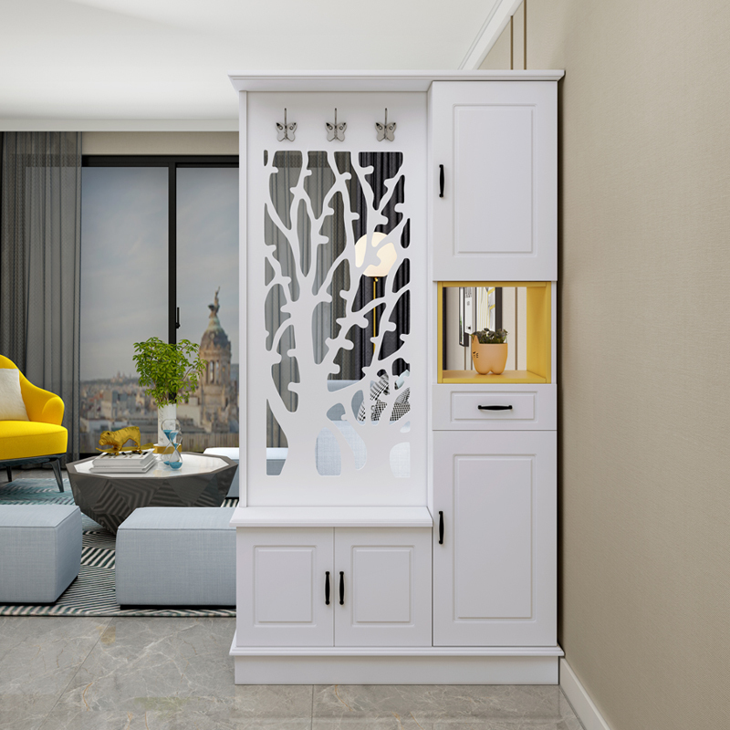 寻木匠现代简约入户玄关柜鞋柜客厅隔断柜双面进厅间厅柜屏风装饰柜