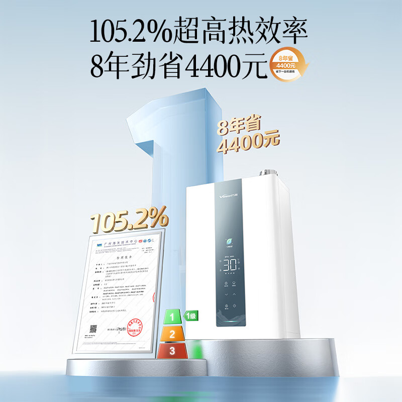 万和[豆蔻LS5 零冷水]16升天然气5A一级恒温一级能效大水量节能 LS5 PRO燃气热水器高清大图
