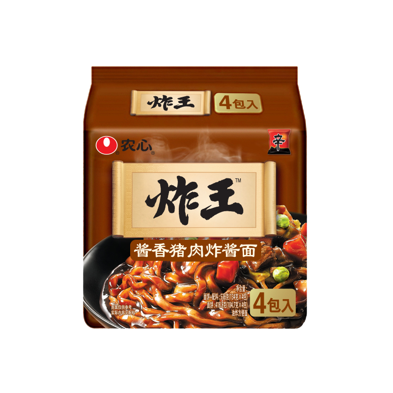农心炸王酱香猪肉炸酱面四合一 韩式炸酱面 拉面 香辣高清大图