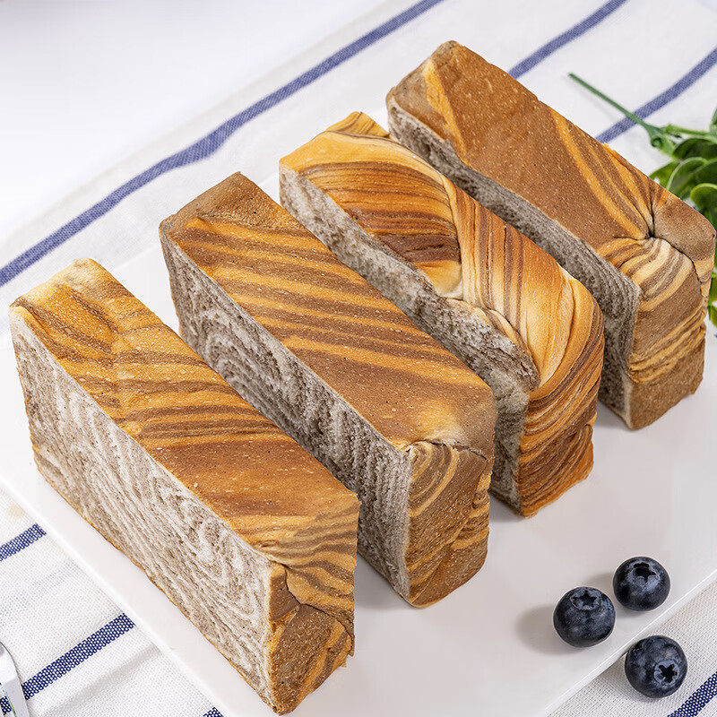 福事多(FUSIDO)牛乳可可小厚切吐司500g*2高清大图