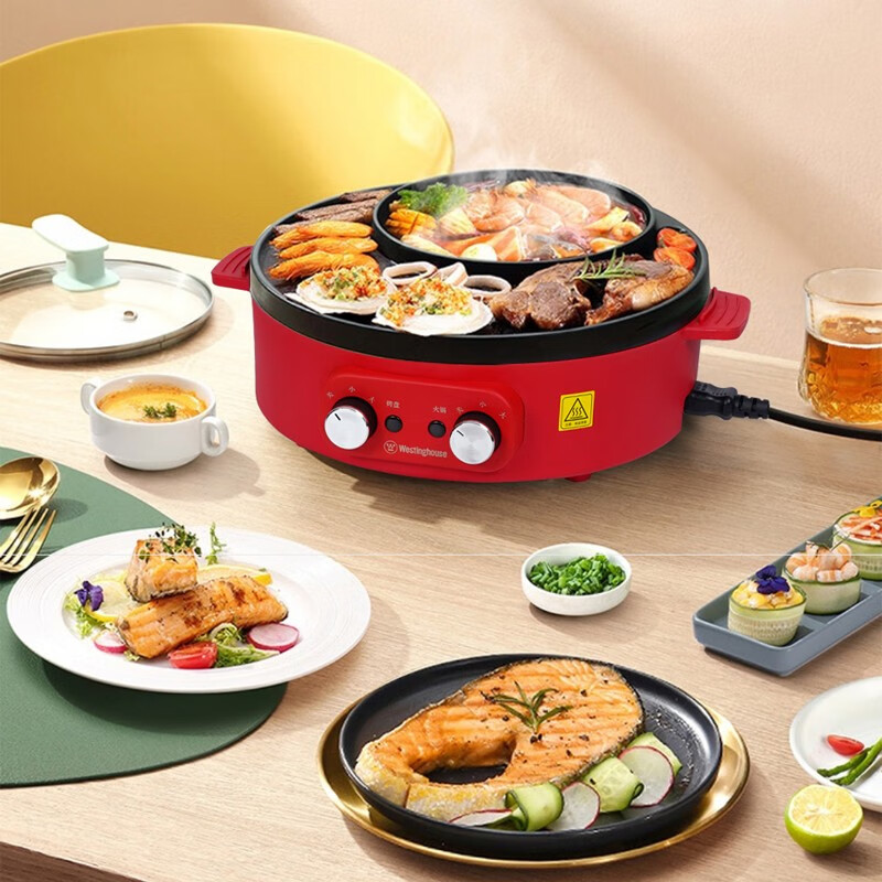 西屋多功能涮烤一体锅 WSC-A334高清大图