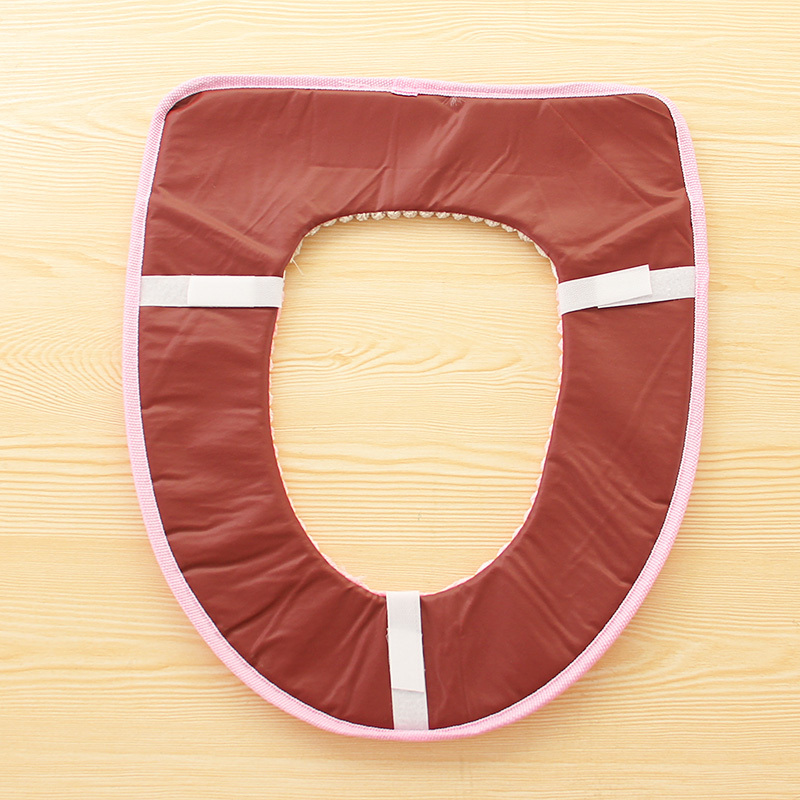 灯芯绒马桶垫透气家用四季防水可爱坐便套粘扣式通用马桶圈坐垫马桶垫
