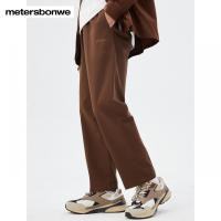 [1件5折价:79.5]美特斯邦威男斜纹萝卜九分裤