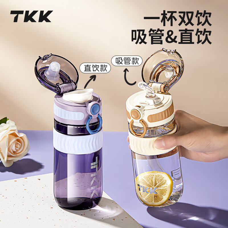 TKK儿童水杯男女孩上学专用运动水壶耐高温tritan塑料杯子夏直饮水瓶高清大图