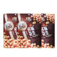 三只松鼠多味花生炒货香辣劲脆酥脆坚果零食多味花生75g*3袋