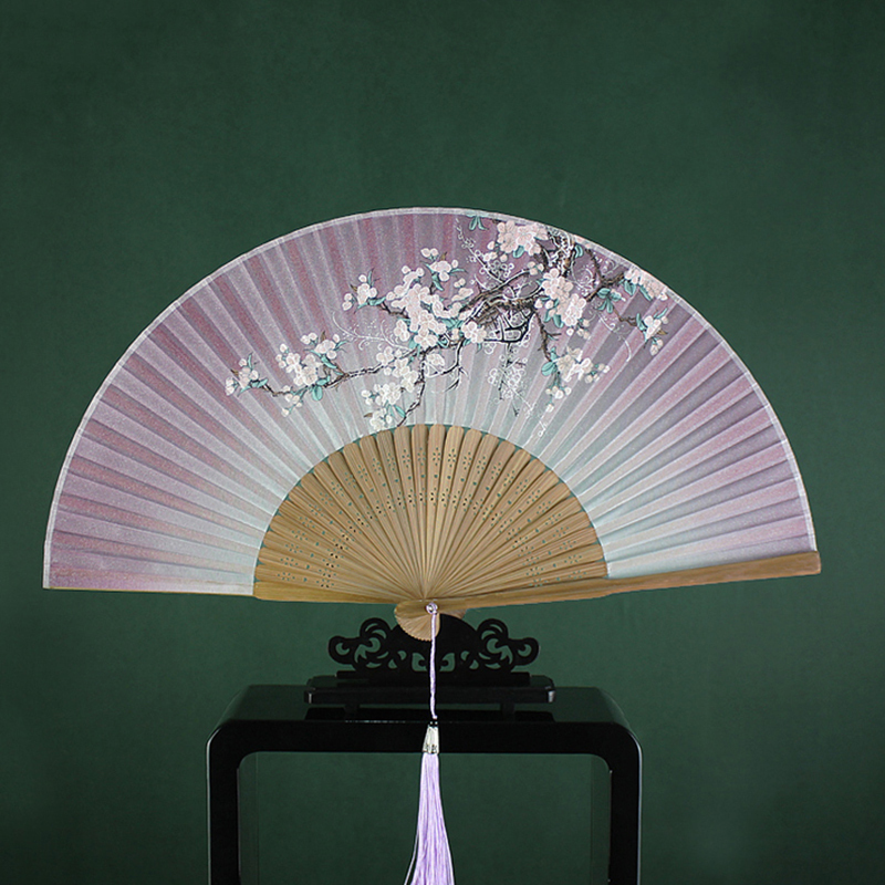 扇子折扇女式樱花工艺扇中国风古风折叠小扇子122