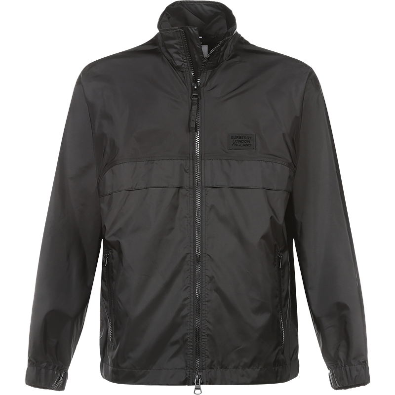 burberry博柏利男款聚酯纤维偏大高领夹克外套80323011
