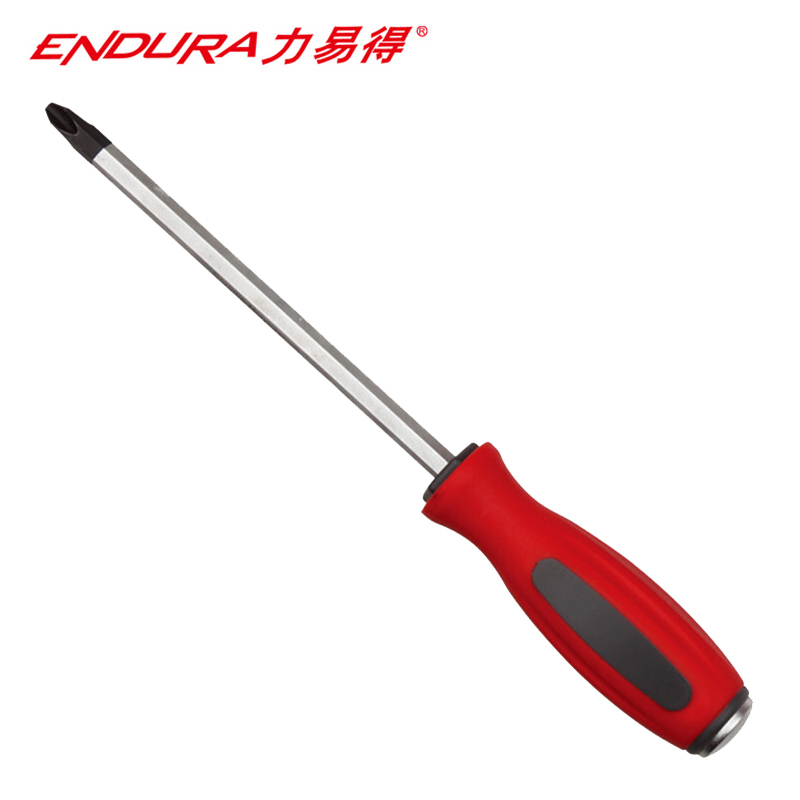 力易得(ENDURA)十字橡塑穿心螺丝批敲击螺丝刀起子改锥 PH2x150mm E6425