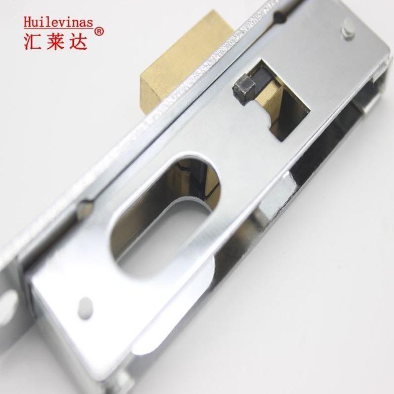 554地锁[整套]芯长48mm 华南锁业 大队长小554型锁 有框玻璃门地锁 铝合金移门锁48mm