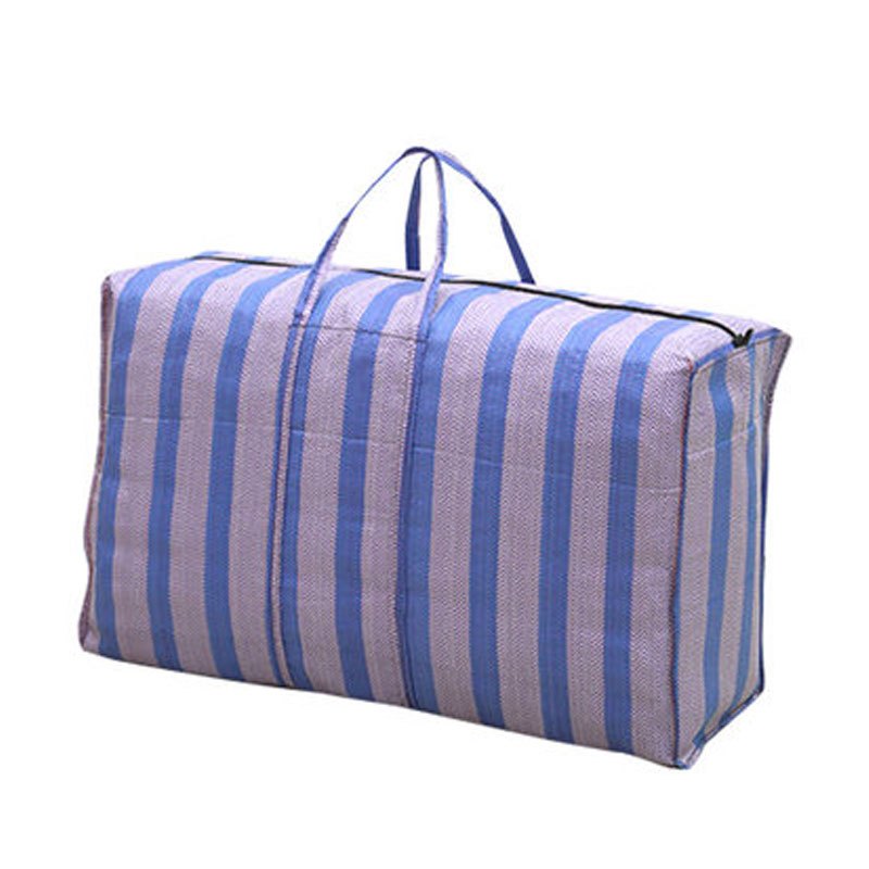 家用大容量编织袋搬家打包袋子大号加厚红白蓝麻袋蛇皮帆布行李袋简约