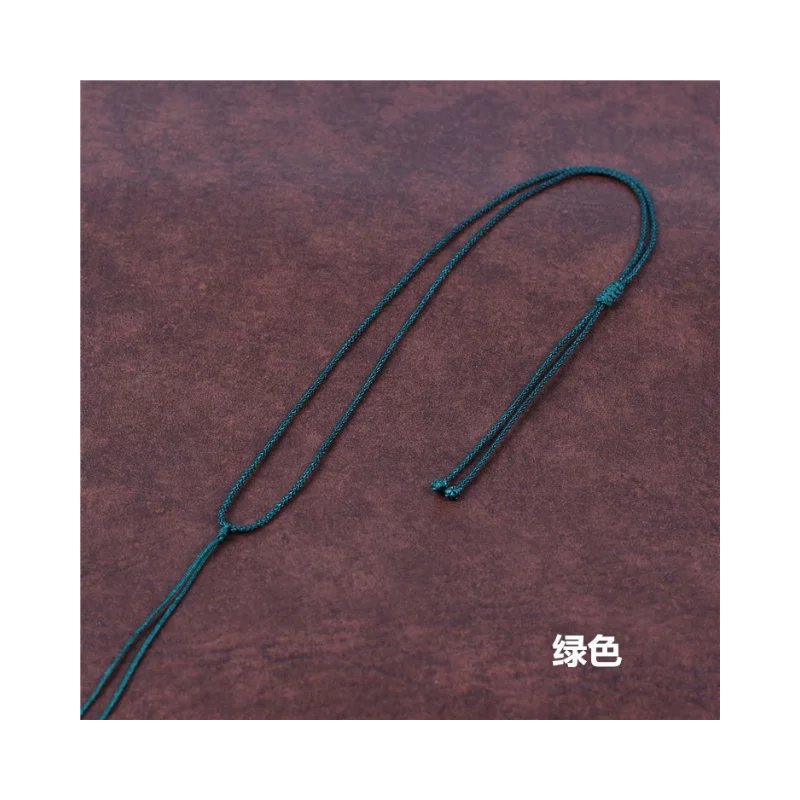 银饰高档吊坠项链挂绳可调节佛牌黄金编织极细10条装手工绳玉绳|5黑5咖啡色