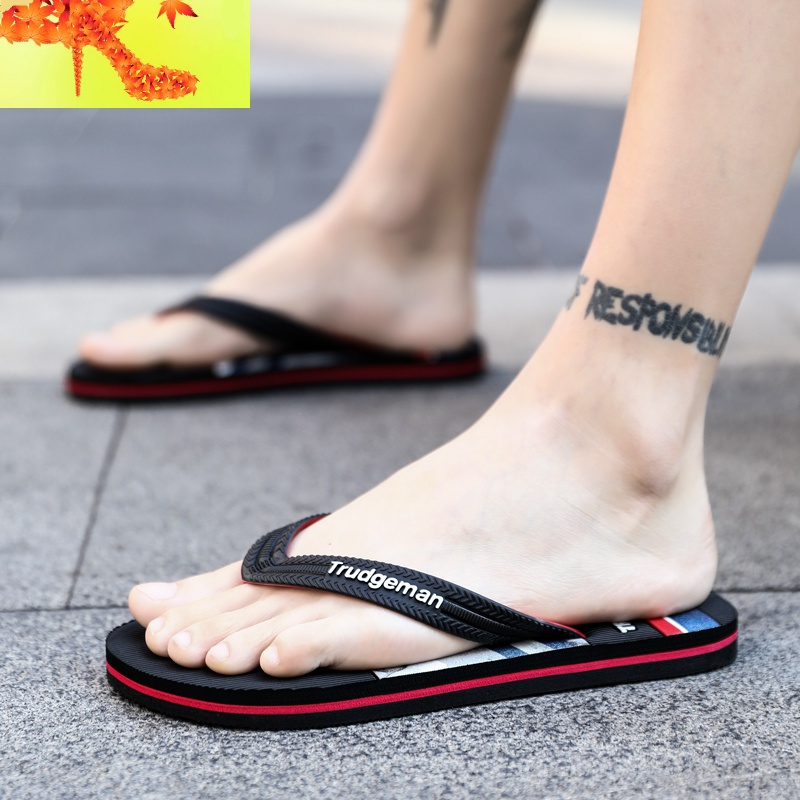 拖鞋男夏天时尚个性加大号夹板人字拖45室外46外穿47特大码48凉拖简畅