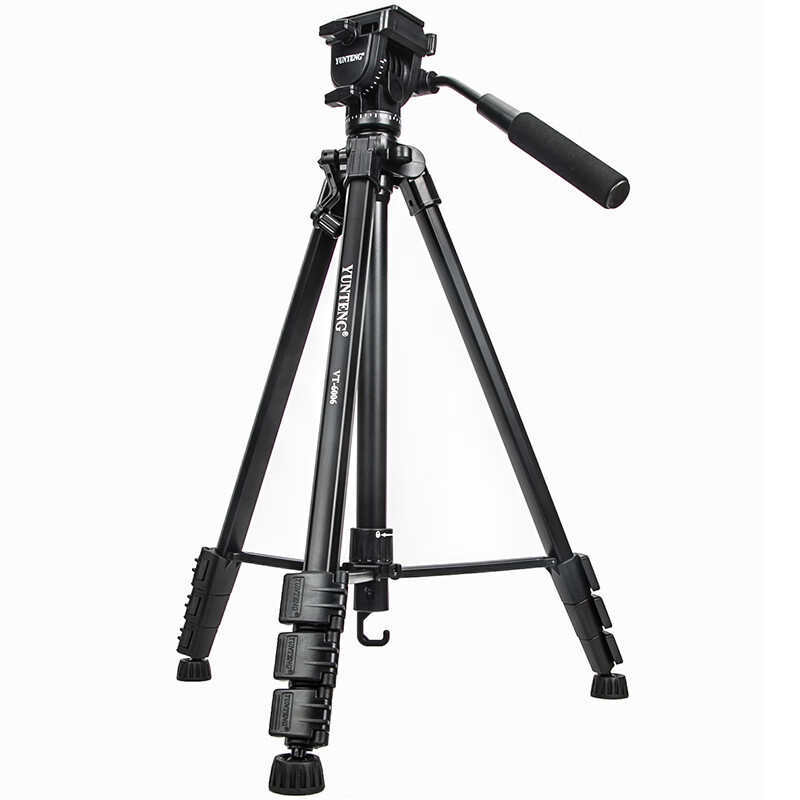云腾(YUNTENG)专业1.93米大型液压云台三脚架套装微单数码单反相机摄像机用铝合金三角架 VT-6006高清大图