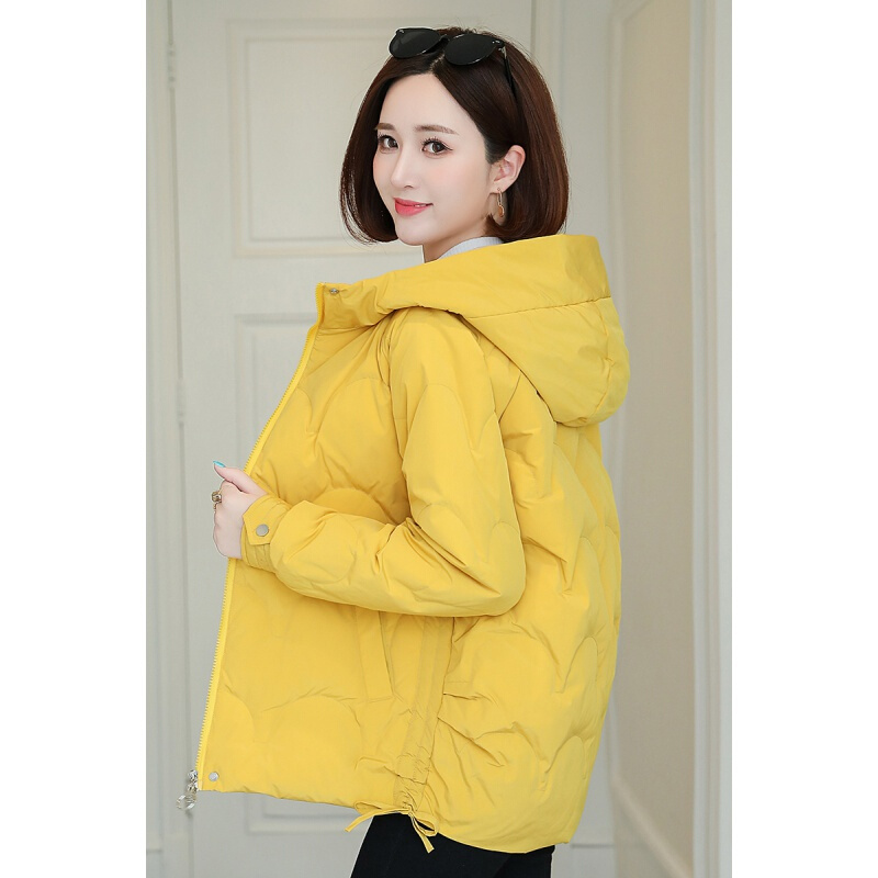 迪鲁奥(DILUAO)40岁50岁妈妈婆婆穿的涤纶服小个子女短款冬装2021年新款百搭韩版外套潮高清大图