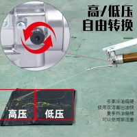 庄子然手动黄油枪单压双压杆挖掘机汽车重型牛油枪高压自吸黄油机抢 600CC透明款单活塞（送黄油刮刀）