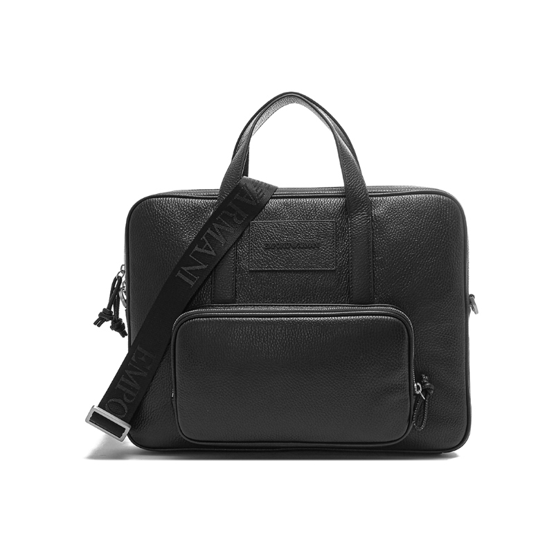 阿玛尼emporioarmani男士牛皮革手提单肩斜挎包电脑包公文包y4p144y