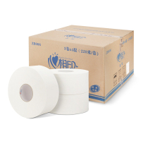 【精选】心相印 大卷纸/卫生纸/大盘纸ZB006双层 220米珍宝厕纸 纸巾-12卷