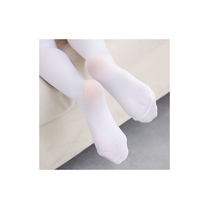 儿童连裤袜春夏秋女童薄款打底裤袜防勾丝白色学生舞蹈袜成人丝袜