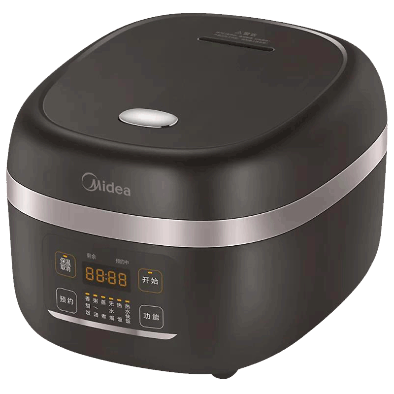 美的电饭煲MB-HF40C9-FS 微压沸腾 4L智能家用IH电磁加热多功能 24H预约 精铁釜胆电饭煲