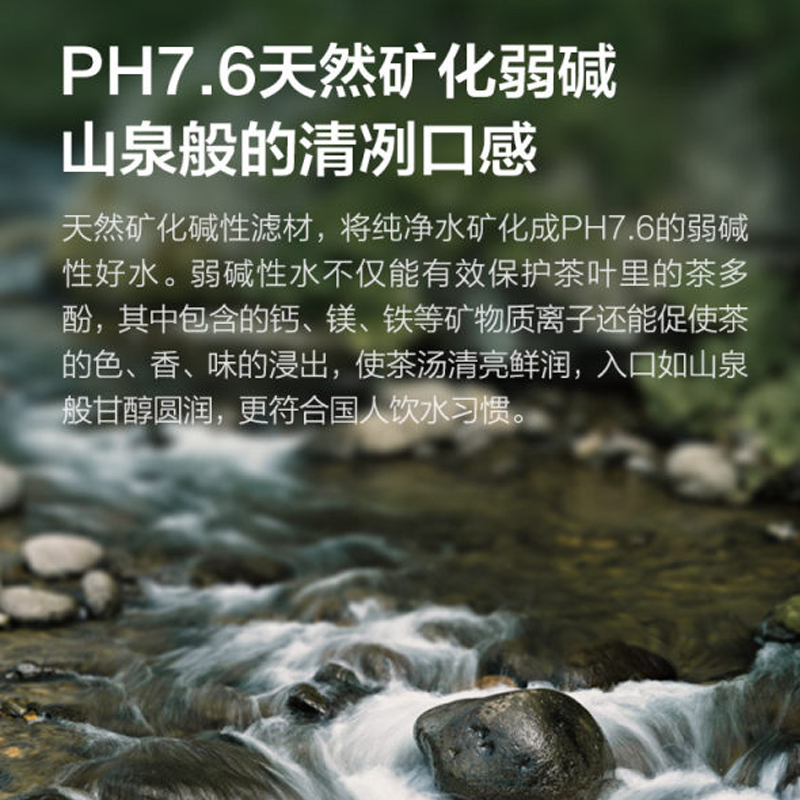 [自营店]碧云泉/bewinch 净水器家用一体机 台上式 甘醇弱碱矿化好水 免安装反渗透净水机 N5-巴洛