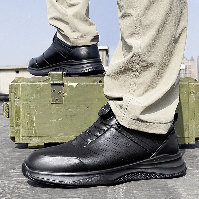 际华3515秋季新款运动鞋快速扣真皮休闲鞋户外登山防滑耐磨跑步鞋