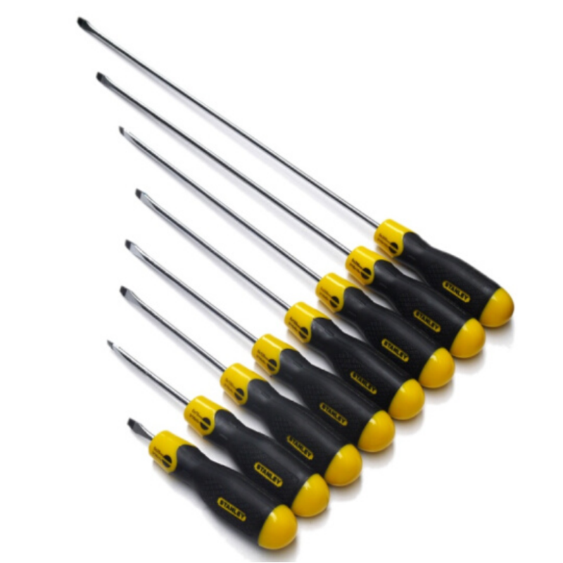 dm史丹利stanley一字螺丝刀平口螺丝批平行改锥起子一字5mmx75mm