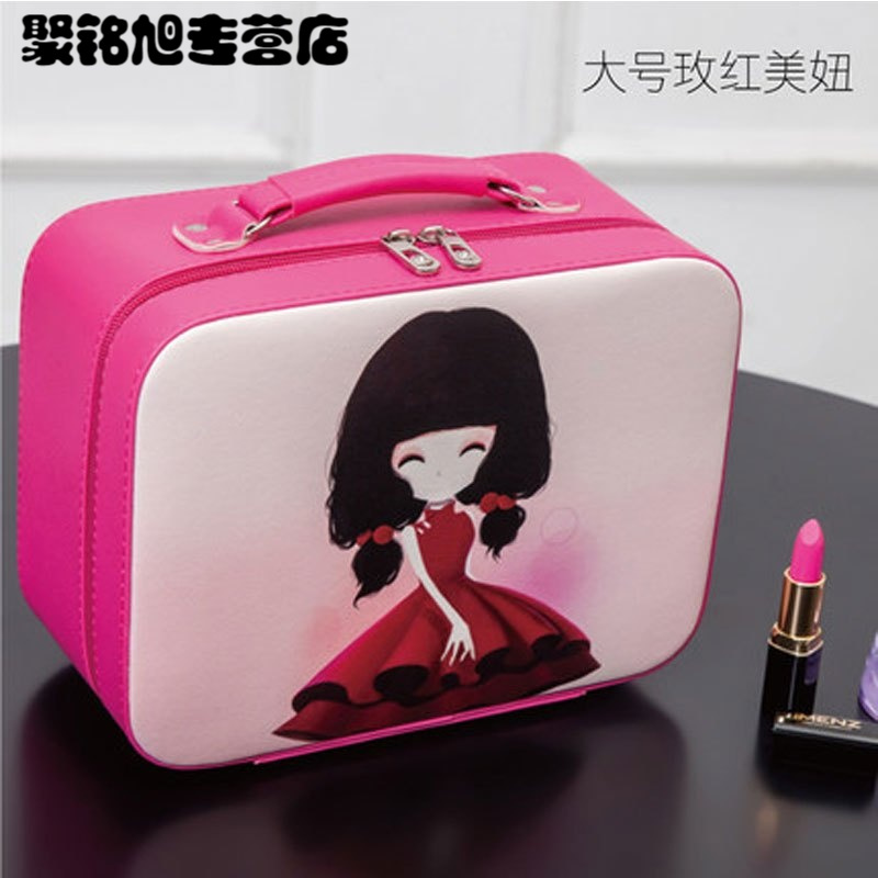 化妆包大容量便携化妆箱手提旅行化妆品收纳盒小号化妆品袋多色多款多功能生活日用收纳用品时尚创意简约收纳盒