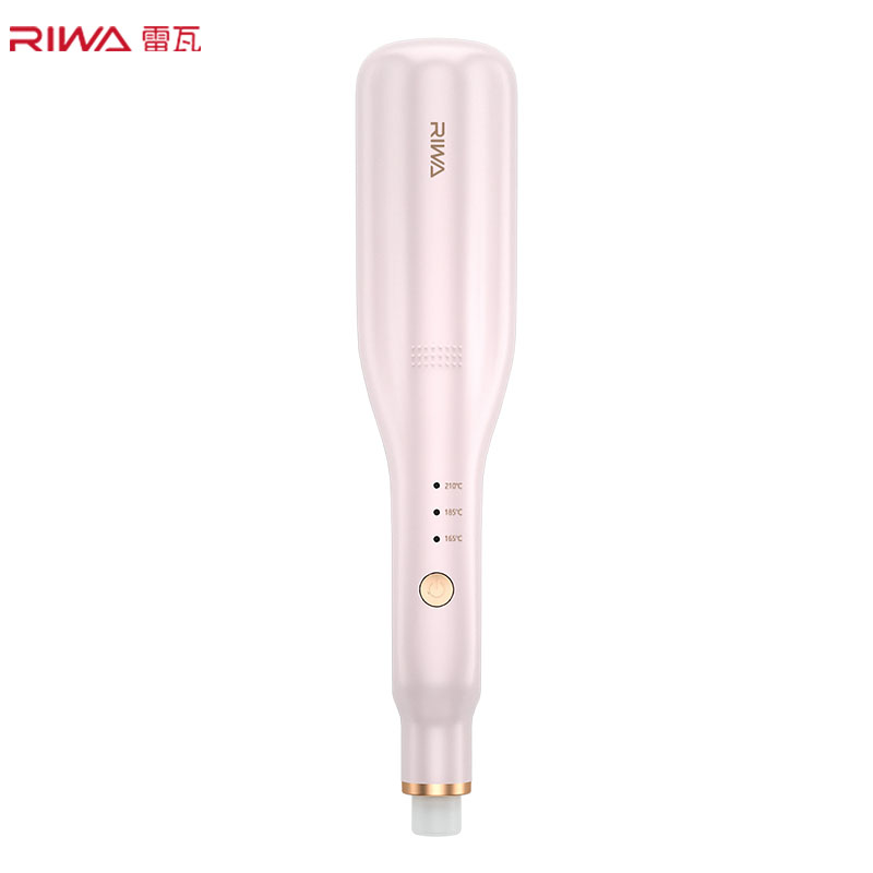 雷瓦(RIWA)玉米烫夹板男女通用垫发根直板夹头发蓬松卷发棒RB-8321W粉色