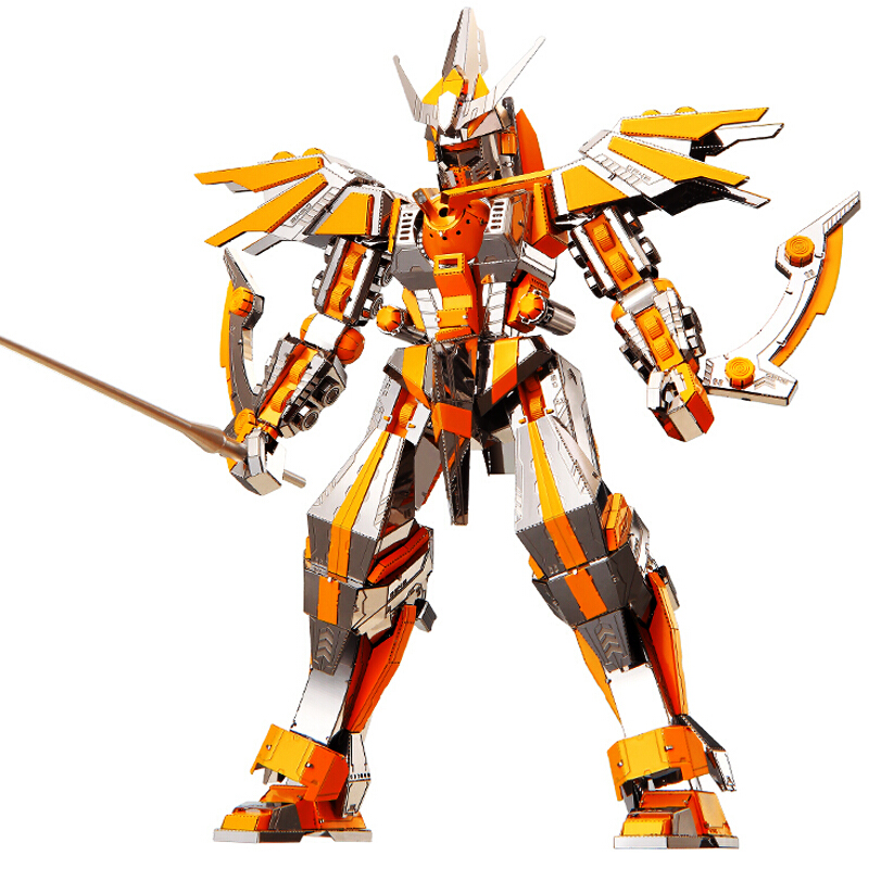 拼酷3d立体拼图金属新月刃甲金属拼装模型不锈钢diy手工拼插玩具 新月