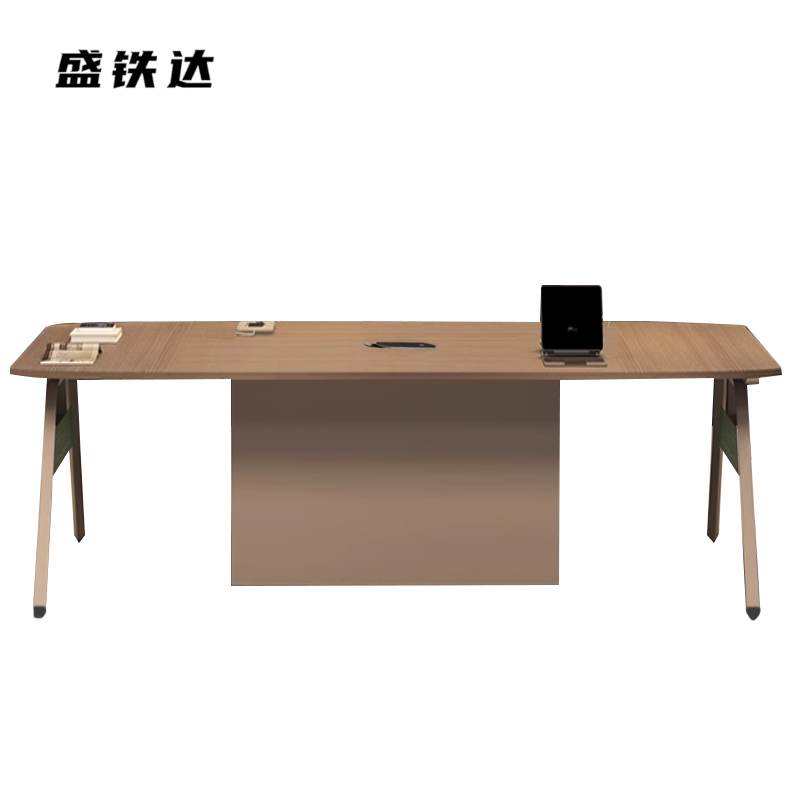 盛铁达 单板会议台2400*1200*750mm STD-XXAH06 张高清大图