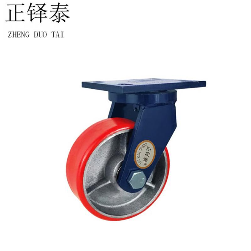 正铎泰 聚氨酯 重型铁芯万向轮12寸300mm /个高清大图