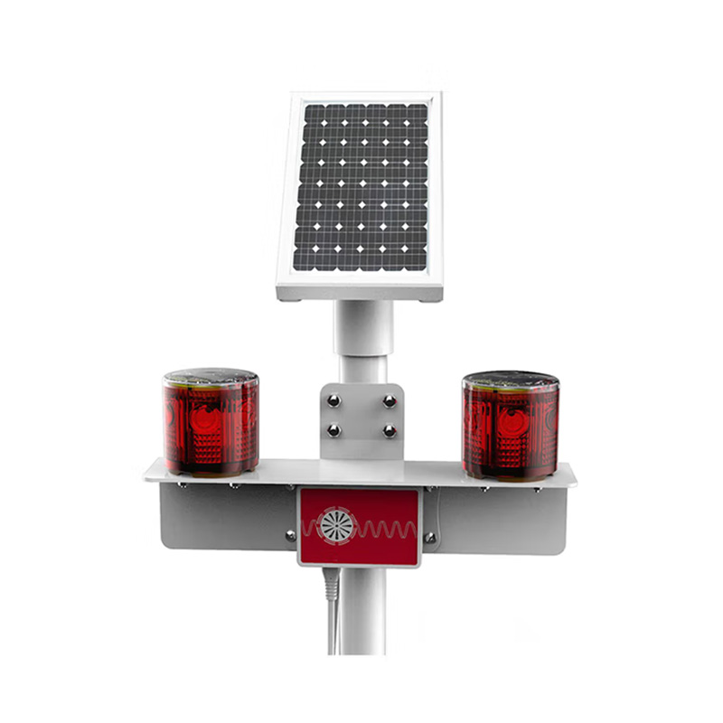 日昇之光(RECEN)RXH8305 1W 3.7V 2Ah IP67 太阳能警示灯 带立杆 1套 红色高清大图