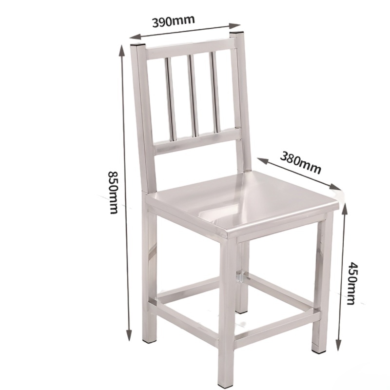 怡卓欧不锈钢椅靠背椅把高清大图