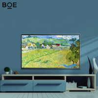 BOE画屏S3 65英寸显示器艺术智慧屏 4K高清壁画电视 无缝挂壁 内置小度人工智能语音液晶平板电视机星夜黑 65A601