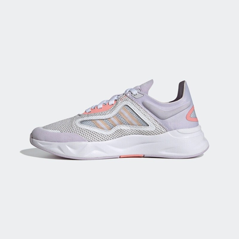 Adidas阿迪达斯休闲鞋女鞋2020新款轻便网面透气运动鞋FW7199高清大图