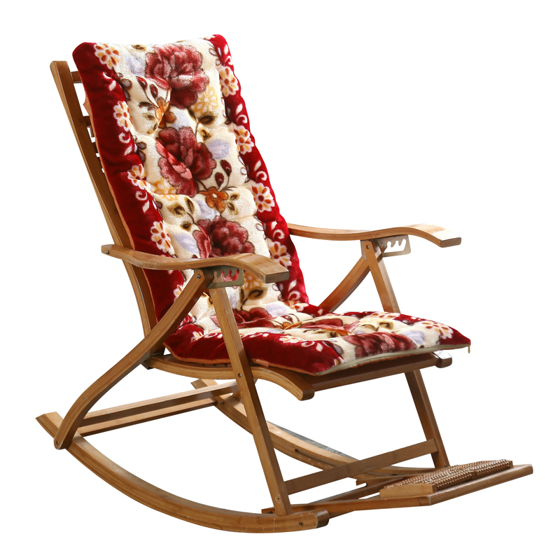 躺椅垫子加厚冬季可拆洗折叠睡椅垫子椅垫毛绒坐垫摇椅垫子通用