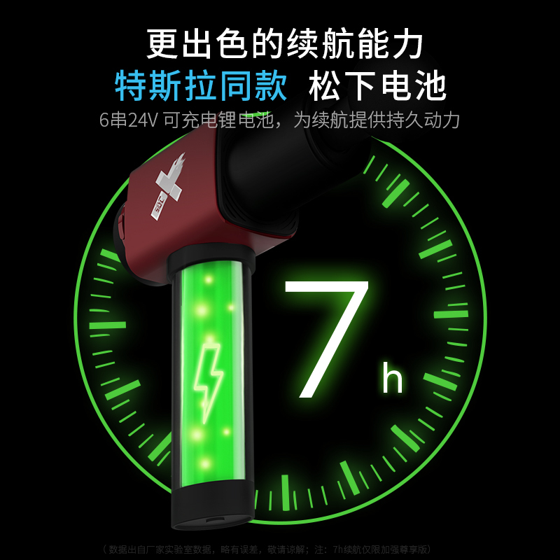 苏宁极物麦瑞克街舞同款筋膜枪肌肉放松器静音筋膜枪电动健身按摩锤炫酷黑
