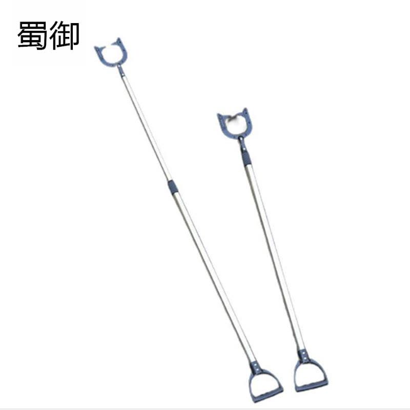蜀御 不锈钢伸缩钢叉抓捕器 伸缩防暴铁脚叉把手款 1把图片