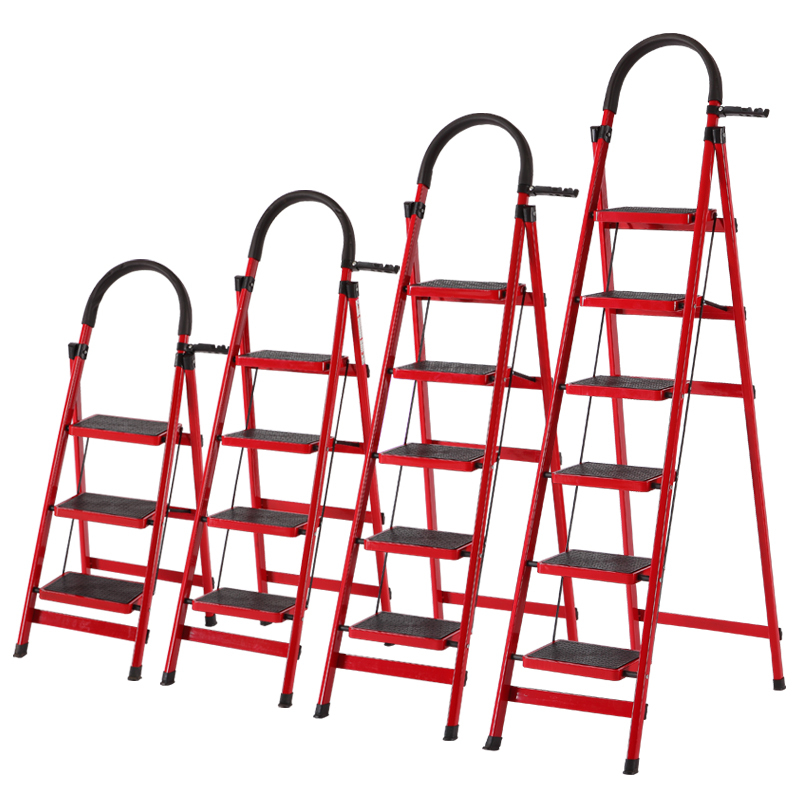 梯子家用折叠人字梯加厚四纳丽雅五六步移动室内商店登高梯便携楼梯
