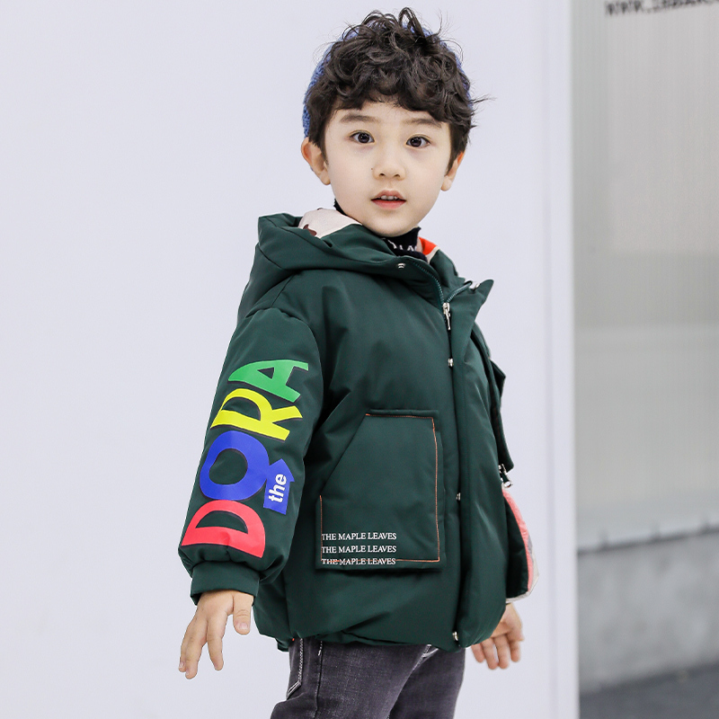 班蒂纳儿童冬季加厚羽绒服童装男童羽绒服加厚保暖短款宝宝羽绒服外套BDN191295