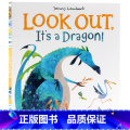 【正版】小心那是恐龙 英文原版绘本 Look Out It’s a Dragon 儿童英语启蒙认知趣味图画故事书知启那