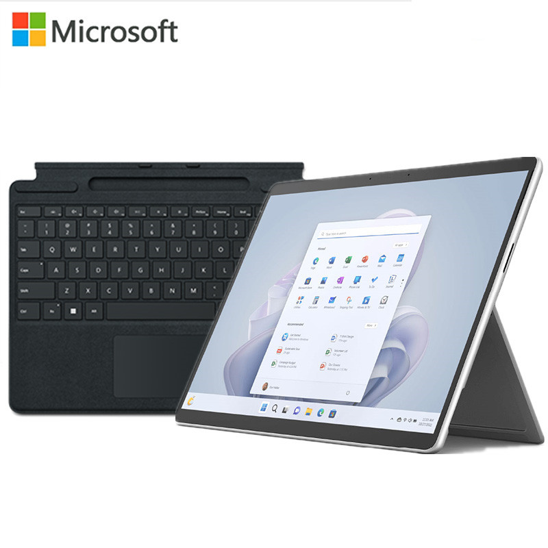 [配原装键盘]微软Surface Pro9 13英寸二合一平板电脑 12代酷睿i5 16G 1T 超窄边框触控屏幕 轻薄本 笔记本电脑[定制机]