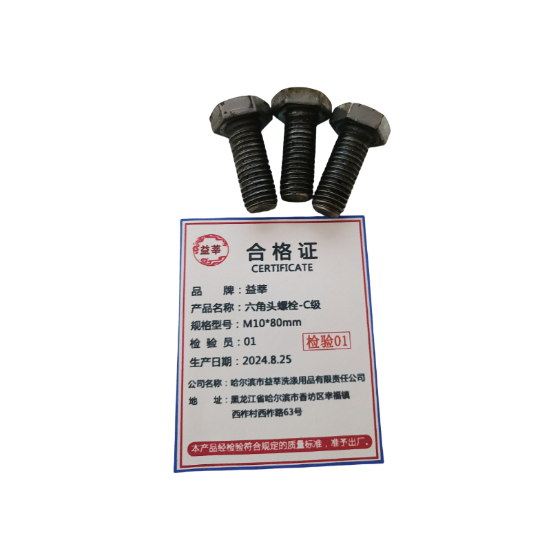 益莘 六角头螺栓-C级 M10*80mm 个高清大图
