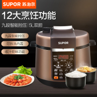 苏泊尔（SUPOR）电压力锅高压锅CYSB50YC1-100 5L 一锅双胆