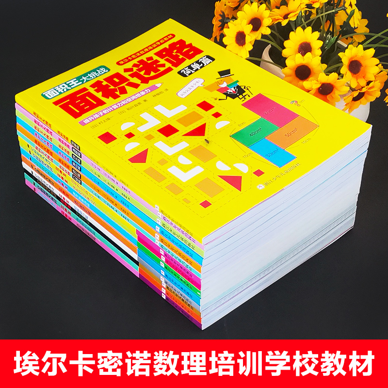 [正版]含配套练习折纸立体王8册+面积王6册 全套14册 空间思维大挑战系列 儿童逻辑训练智力开发想象力观察专注力益智